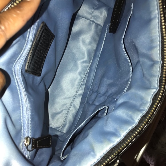 Coach Signature Stitch Nylon Tote Bag - Picture 4 of 5